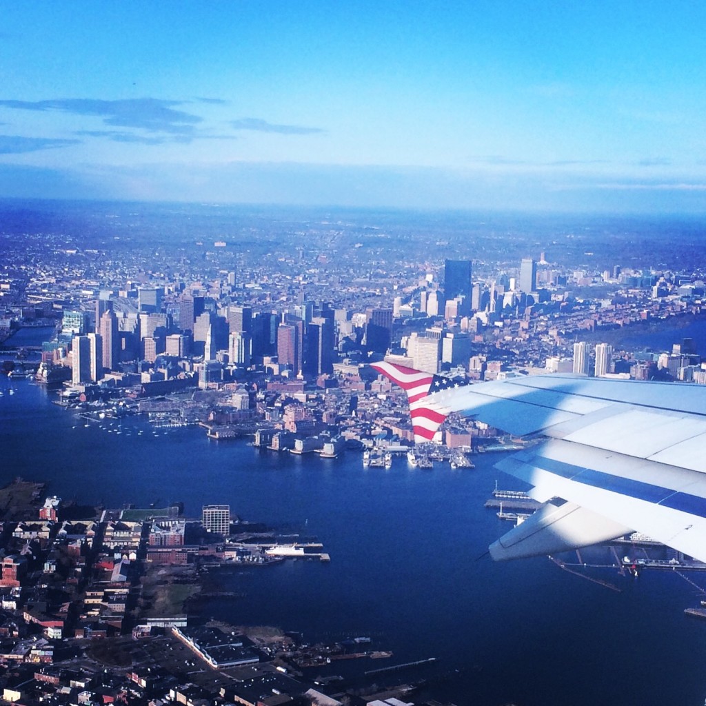 boston airplane view